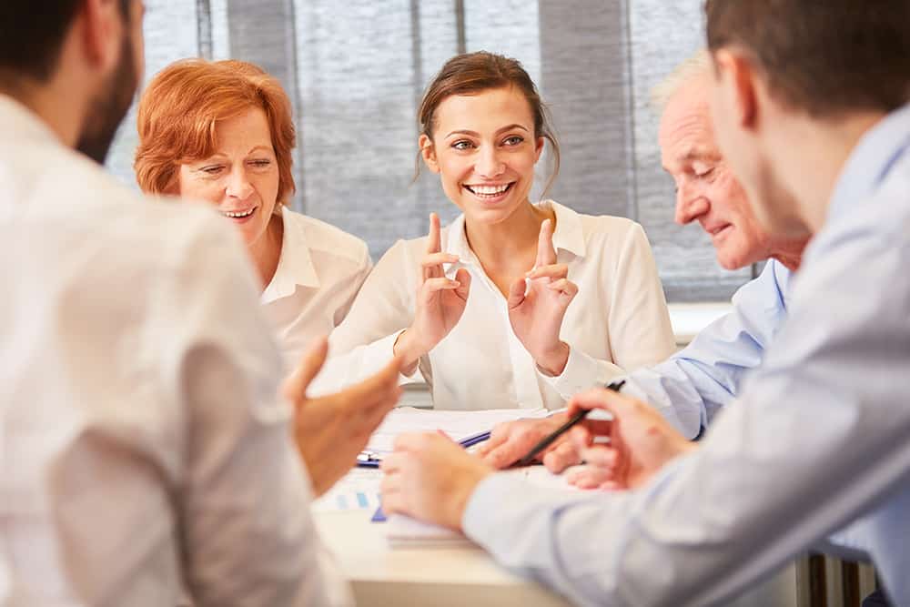 Business Team im Consulting Meeting